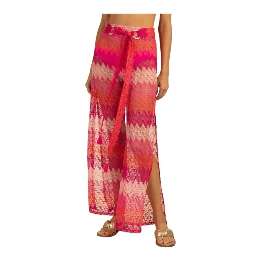 Trina Turk Cascade Crochet Pant in Pink NWT